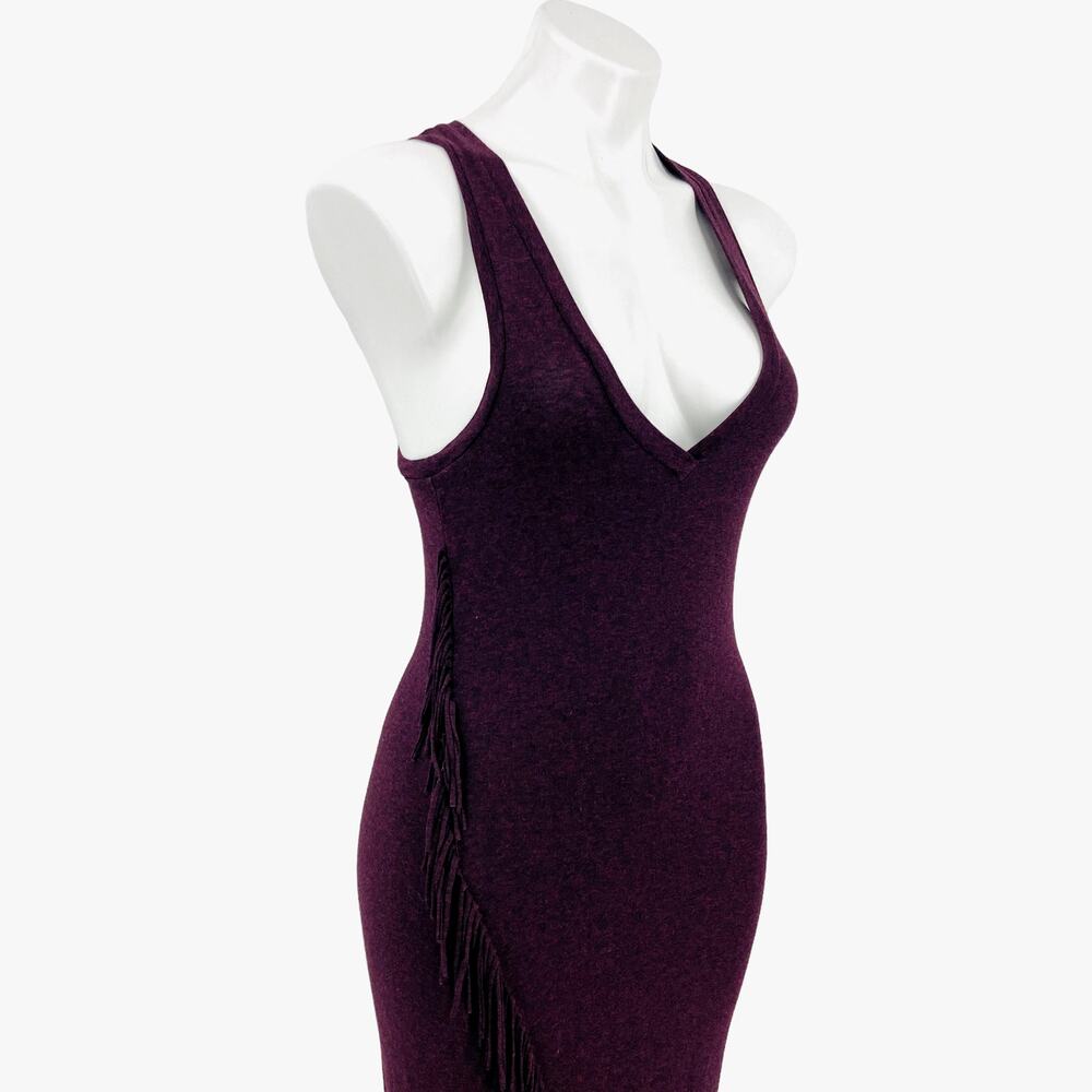 Riller & Fount Deep V-Neck Tank Fringe Dress Size 3 (Large)